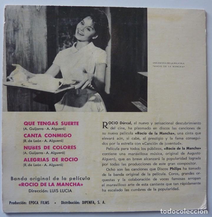 Discos de vinilo: ROCIO DURCAL // ROCIO DE LA MANCHA // 1963 // EP - Foto 2