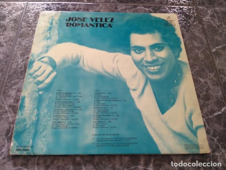 Discos de vinilo: Jose Velez - Romantica (LP) - Foto 2