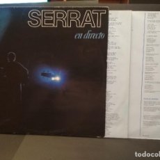 Discos de vinilo: JOAN MANUEL SERRAT EN DIRECTO LP SPAIN 1984 PDELUXE