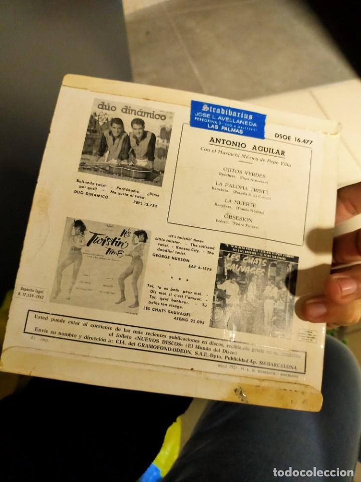 Discos de vinilo: Antiguo disco de vinilo Single Antonio Aguilar - Foto 2