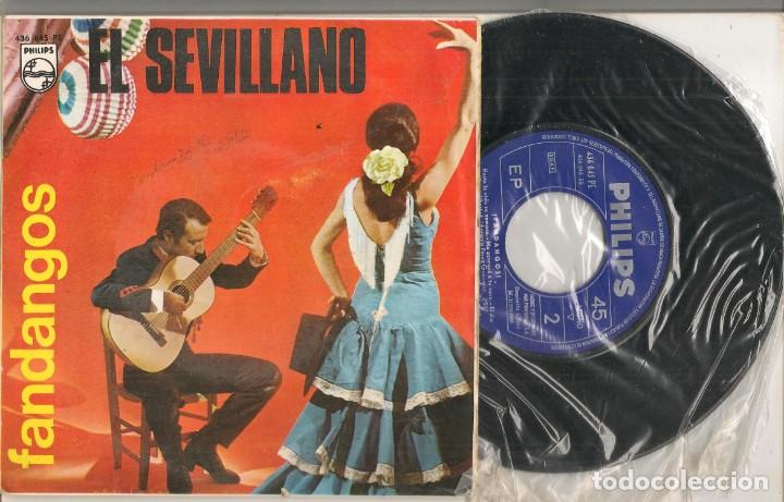 Vinyl-Schallplatten: DISCO VINILO. SINGLE. EL SEVILLANO. FANDANGOS. PHILIPS 436 845 PE. (P/C61)