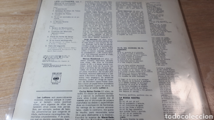 Discos de vinilo: LES LUTHIERS VOL. 1 ....... - Foto 2