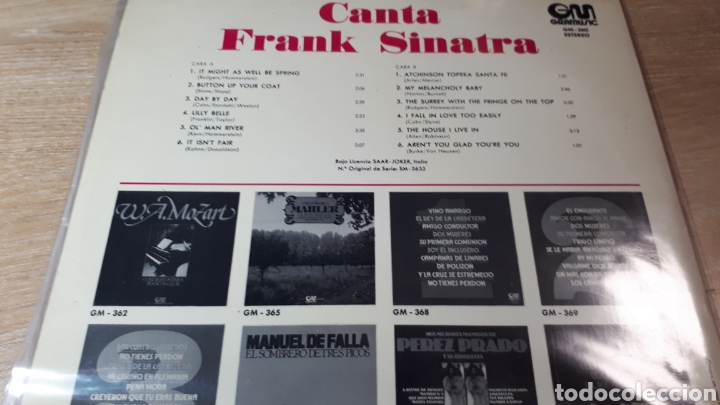 Discos de vinilo: FRANK SINATRA CANTA FRANK SINATRA - Foto 2