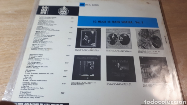 Discos de vinilo: FRANK SINATRA LO MEJOR DE FRANK SINATRA 3 - Foto 2