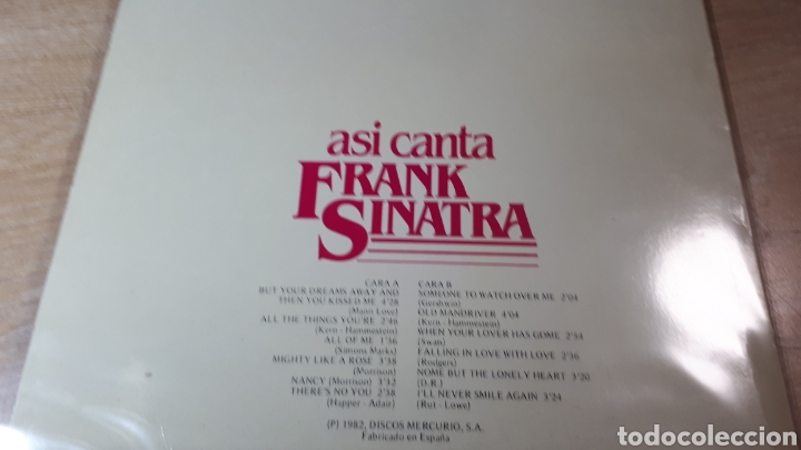 Discos de vinilo: FRANK SINATRA ASI CANTA - Foto 2