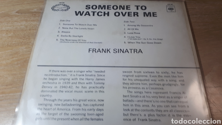 Discos de vinilo: FRANK SINATRA SOMEONE TO WATCH OVER ME - Foto 2