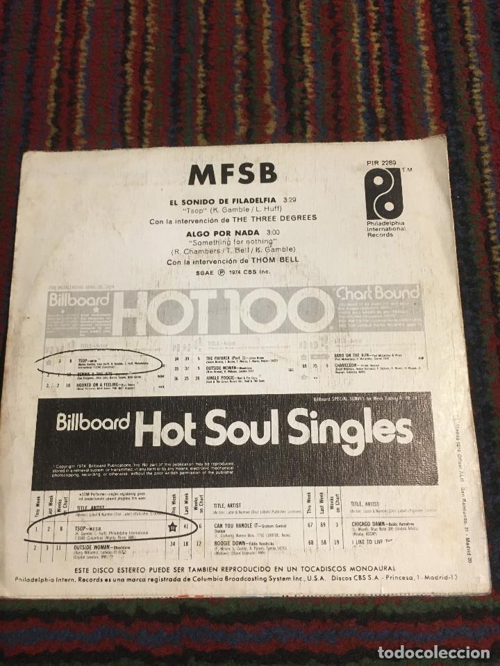 Discos de vinilo: MFSB EL SONIDO DE FILADELFIA -TSOP - Foto 2