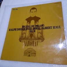 Discos de vinilo: RALPH DAVIER - BACH. RECITAL DE ORGANO EN EL ROYAL ALBERT HALL. Lote 222234795