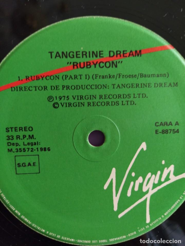 Discos de vinilo: LP. TANGERINE DREAM - RUBYCON - SPAIN E 88754 VIRGIN - 1986) ELECTRONIC KRAUT ROCK. GATEFOLD. - Foto 8