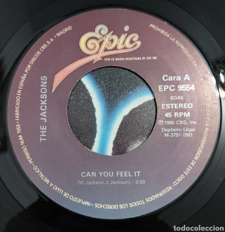 Discos de vinilo: Single The Jackson - can I feel it/1980 - Foto 3