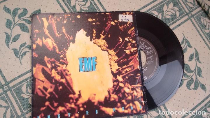 Discos de vinilo: SINGLE (VINILO) DE EMF A&Ntilde;OS 90 - Foto 1