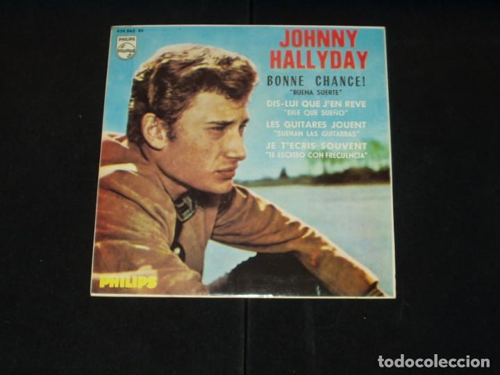 johnny hallyday ep bonne chance+3 edicion españ - Compra venta en