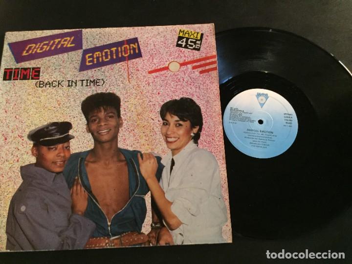 Discos de vinilo: DIGITAL EMOTION back in time - extended 12&rdquo; spain - Foto 1