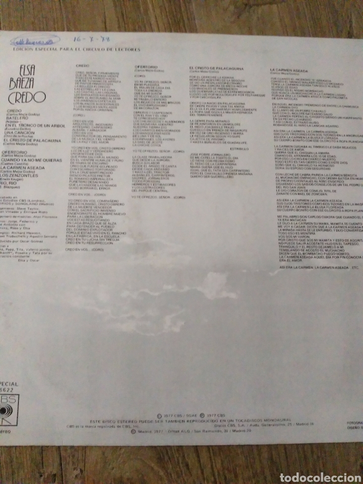 Discos de vinilo: Elsa baeza - Foto 2