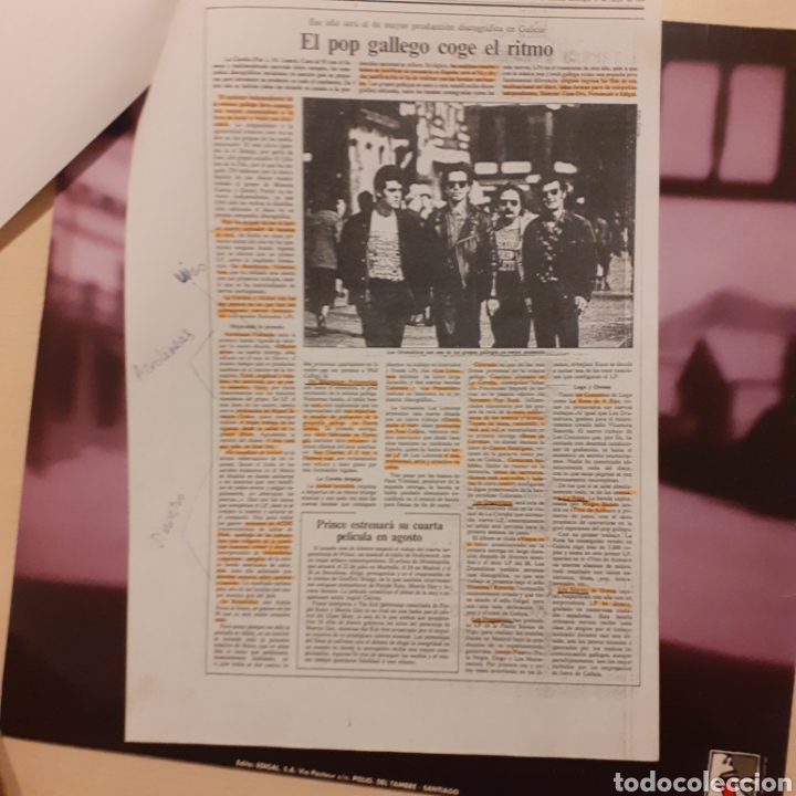 Discos de vinilo: Los Dramaticos. Viento en la cara 1990 EDL 80009 - Foto 5