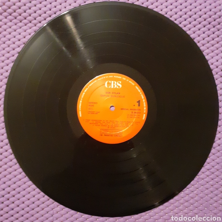 Discos de vinilo: Bob Dylan. Empire Burlesque 1985 CBS Esp. (Sin car&aacute;tula) - Foto 1
