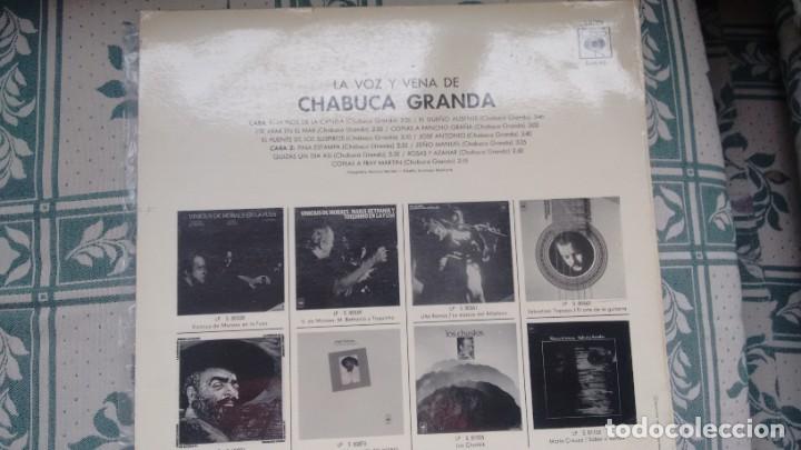 Discos de vinilo: LP (VINILO) DE CHABUCA GRANDA A&Ntilde;OS 70 - Foto 3