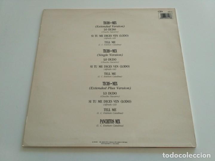 Discos de vinilo: TECHS-MEX - SI TU ME DICES VEN - Foto 2