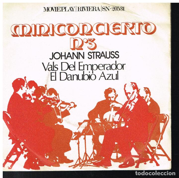 Discos de vinilo: MINICONCIERTO N&ordm; 3 - STRAUSS - SINGLE 1971 - Foto 1