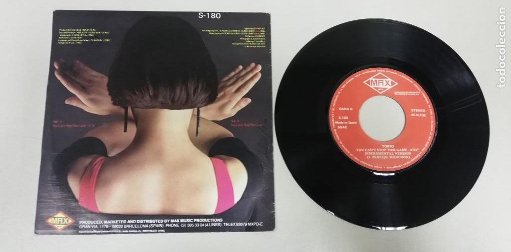 Discos de vinilo: Tokio - You Cant Stop This Game (7&rdquo;, Single) - Foto 2