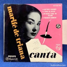 Discos de vinilo: SINGLE MARIFÉ DE TRIANA - CANTA - ESPAÑA - AÑO 1960. Lote 222481117