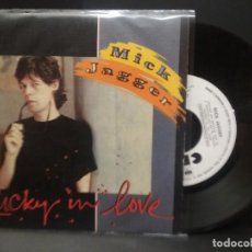 Discos de vinilo: MICK JAGGER LUCKY IN LOVE SINGLE SPAIN 1985 PDELUXE