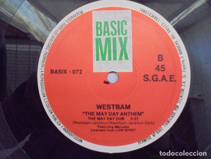 Discos de vinilo: THE MAYDAY ANTHEM. WESTBAM. DISCOGRAFIA BASIC MIX 1992. MAXI SINGLES VINILO. - Foto 6