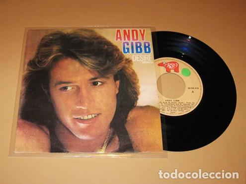 Discos de vinilo: ANDY GIBB - DESIRE - SINGLE - 1980 - Foto 1