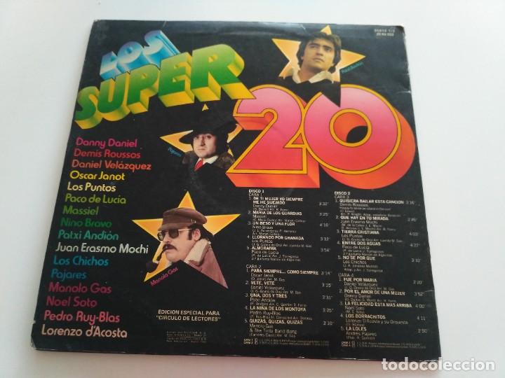Discos de vinilo: Los Super 20 (2xLP, Comp) - Foto 2