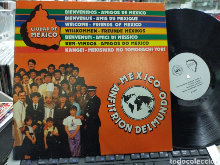 Disques de vinyle: M&eacute;xico anfitri&oacute;n del mundo lp 1986 carpeta doble ver contenido en imagen