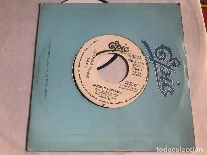 Discos de vinilo: SADE - SMOOTH OPERATOR - SINGLE PROMOCIONAL UNA CARA EPIC 84 - Foto 1