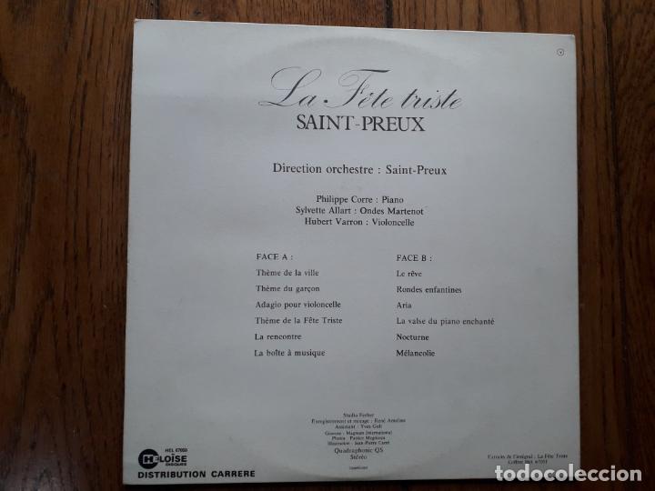Discos de vinilo: Saint-preux - la fete triste - Foto 3
