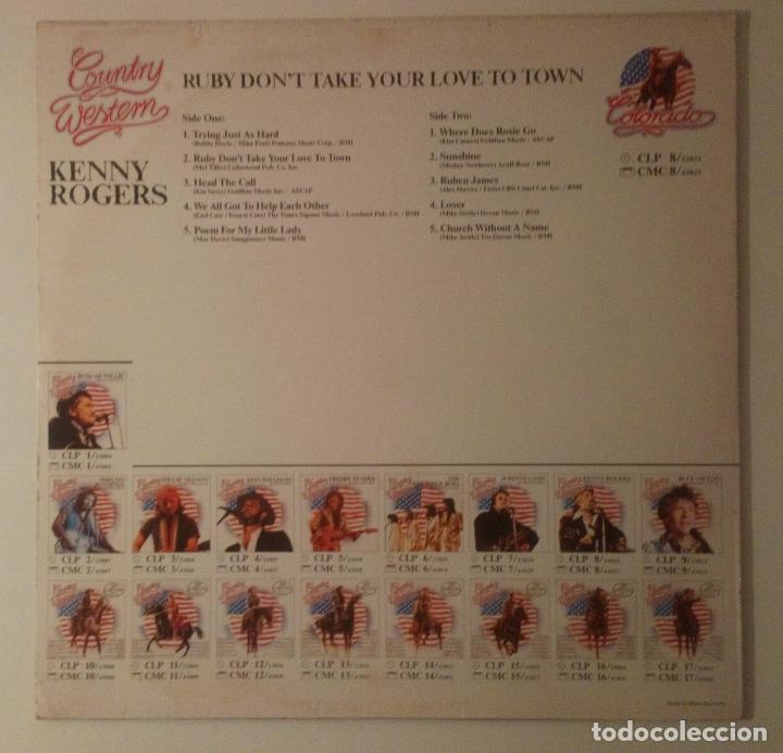 Discos de vinilo: Kenny Rogers&nbsp;- Ruby Dont Take Your Love To Town - Foto 2
