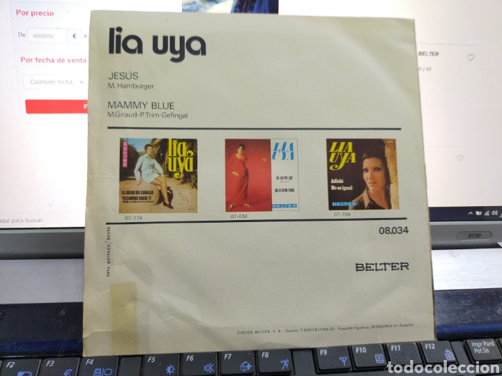 Discos de vinilo: Lia uya single Jes&uacute;s 1971 - Foto 2