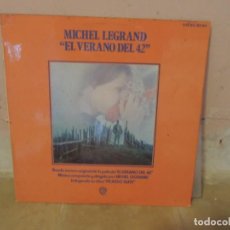 Discos de vinilo: MICHEL LEGRAND - EL VERANO DEL 42 - BSO DE LA PELICULA - 1975. Lote 222701878