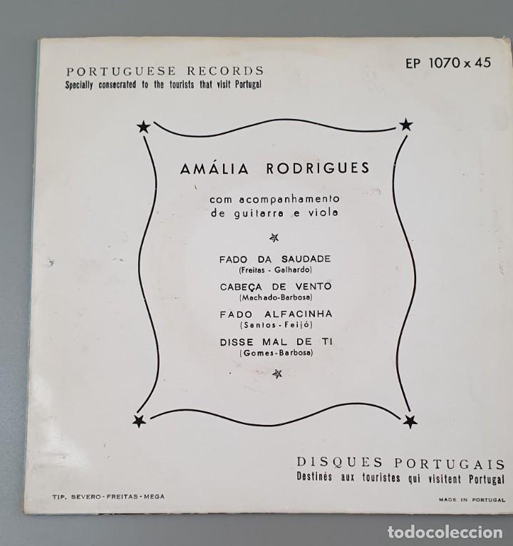 Discos de vinilo: Amalia Rodrigues ” Amalia” EP Portuguese Records. - Foto 2 - 222736928