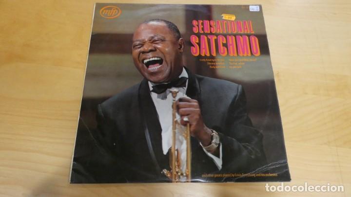 Discos de vinilo: LP VINILO SENSATIONAL SATCHMO . - Foto 1