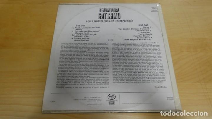 Discos de vinilo: LP VINILO SENSATIONAL SATCHMO . - Foto 2