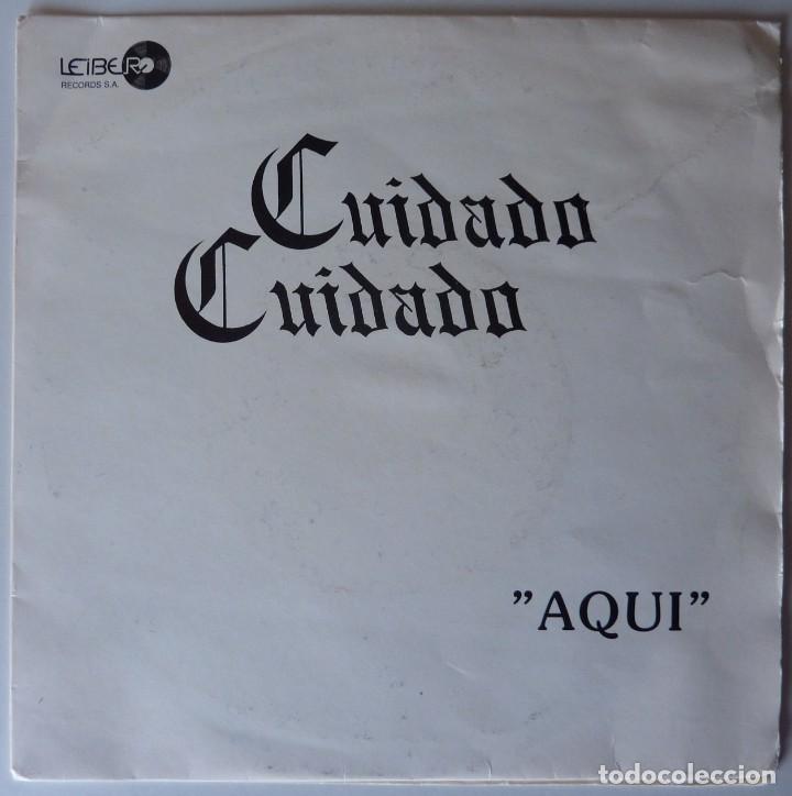 Discos de vinilo: CUIDADO CUIDADO // AQUI // PROMO // 1988 // SINGLE - Foto 1