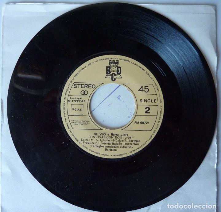 Discos de vinilo: SILVIO Y BARRA LIBRE // LA RAGAZZA DEL ELEVATORE // PROMO // 1985 - Foto 2