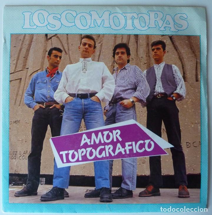 Discos de vinilo: LOSCOMOTORAS // AMOR TOPOGRAFICO //PROMO // 1989 // SINGLE - Foto 1