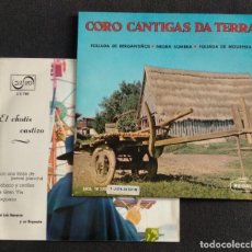 Discos de vinilo: LOTE VINILOS (SIN USO) CORO CANTIGAS DA TERRA / EL CHOTIS CASTIZO FOLKLORE REGIONAL MADRID Y GALICIA. Lote 222792201
