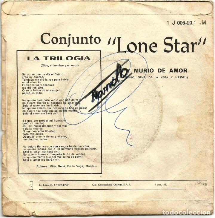 Discos de vinilo: LONE STAR - LA TRILOG&Iacute;A (SG) 1969 - Foto 2
