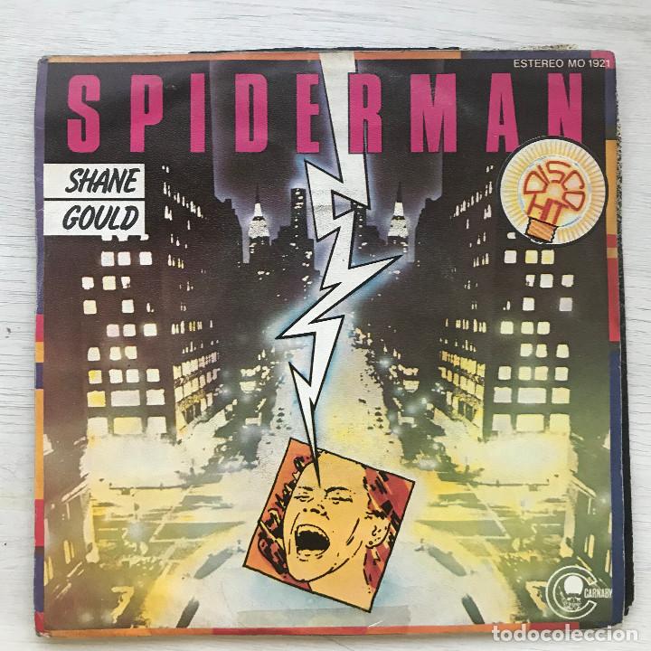 Discos de vinilo: SHANE GOULD - SPIDERMAN / CLOUDS - SINGLE CARNABY 1980 - Foto 1