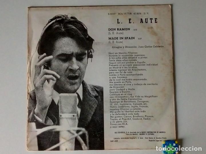 Discos de vinilo: L. E. AUTE. - DON RAMON. (Vinilo 45 rpm) - Foto 3