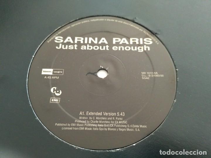 Discos de vinilo: Sarina Paris - Just About Enough - Foto 1