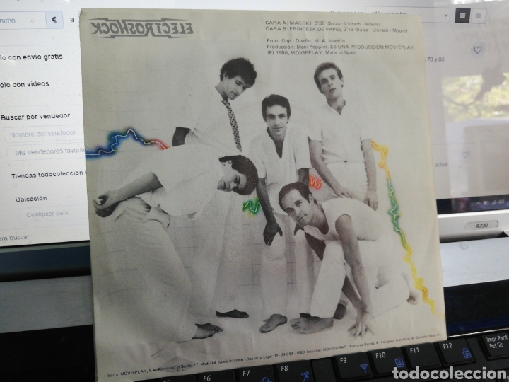Discos de vinilo: Electroshock single promocional makoki 1980 - Foto 2