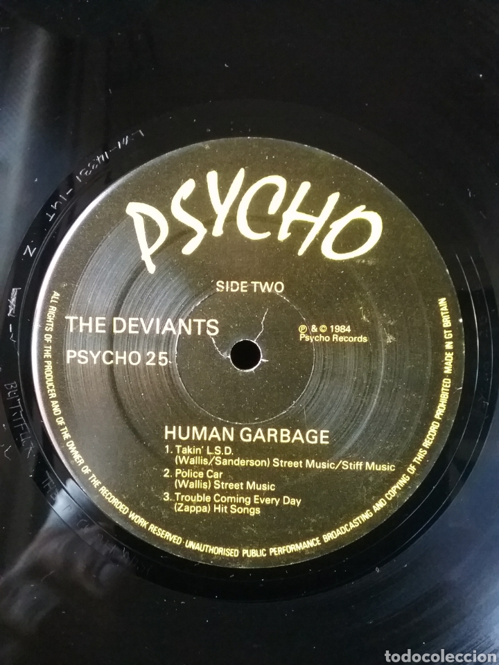 Discos de vinilo: DEVIANTS 1984 PSYCHO RECORDS . - Foto 5