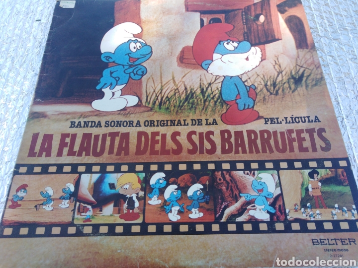 Discos de vinilo: BSO DE LA PEL&Iacute;CULA LA FLAUTA DE LOS PITUFOS - Foto 1