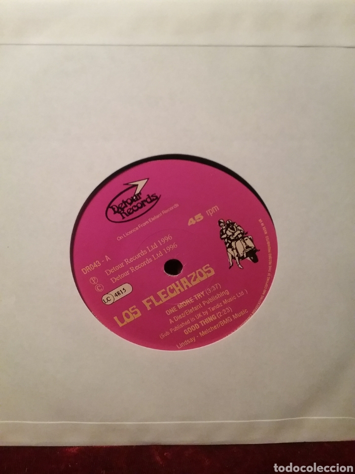 Discos de vinilo: LOS FLECHAZOS 1994 DETOUR RECORDS - Foto 3